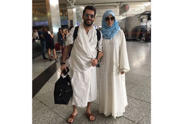 Murat Yıldırım ile eşi İmane Elbani hacca gitti