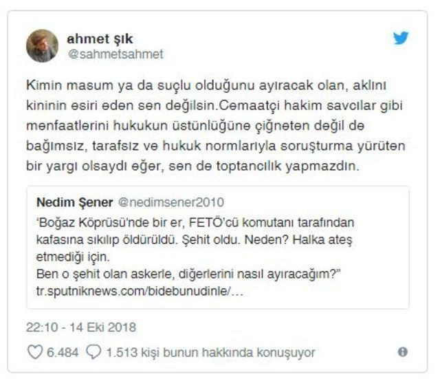 Ahmet Şık ve Nedim Şener, Twitter'da kapıştı!