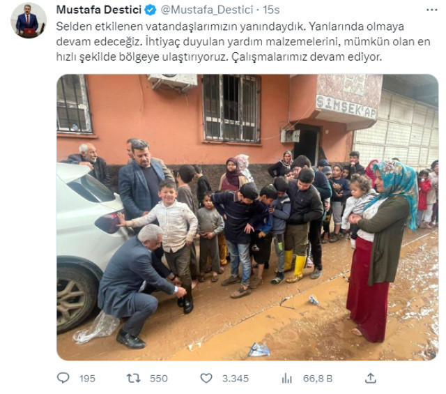 BBP lideri Destici bot, yanındaki çocuk terlik giymişti! Mustafa Destici'nin o fotoğrafı tepki çekmişti. Tepki çeken BBP liderinden yeni paylaşım - Resim : 2