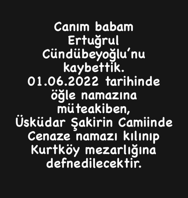 Ebru Cündübeyoğlu'nu kahreden ölüm