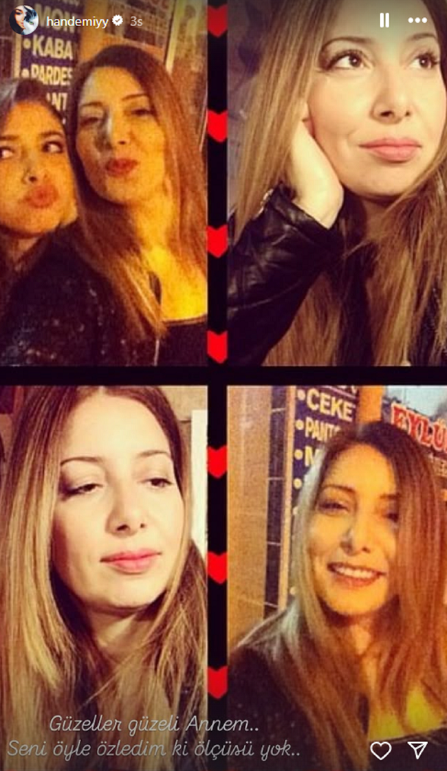 Hande Erçel herkesi duygulandırdı! Kaybettiği annesini andı