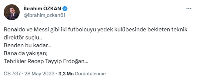 İYİ Partili isim Kılıçdaroğlu'nu suçladı: Ronaldo ve Messi gibi iki futbolcuyu yedek kulübesinde bekleten suçlu