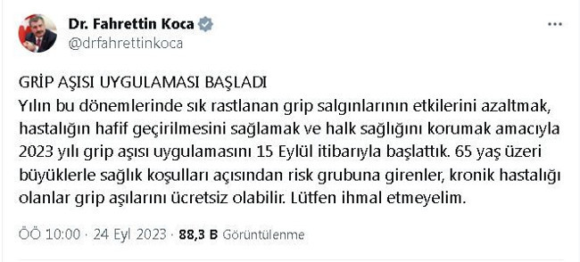 Prof. Dr. Tevfik Özlü'den 'aşı' uyarısı! Grip masum bir hastalık değildir