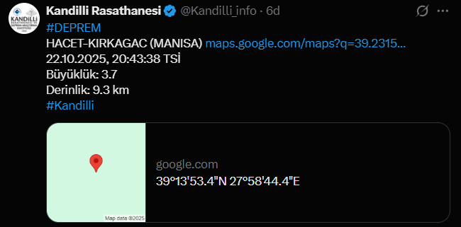 Manisa'da korkutan deprem!