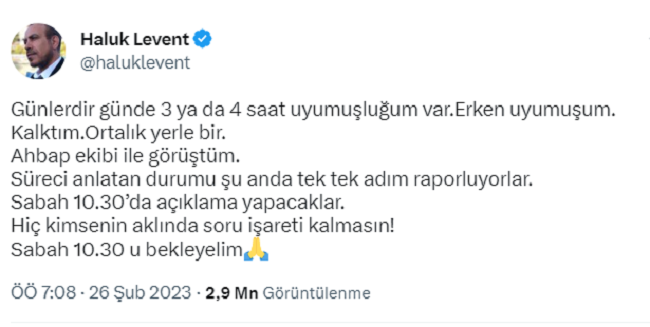 Haluk Levent sosyal medyadan saat vermişti beklenen açıklama geldi! Levent, Kızılay ile çadır sözleşmesi iddialarına açıklık getirdi