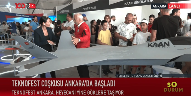 TEKNOFEST heyecanı Ankara’da başladı! Herkesin gözü semalarda olacak! TUSAŞ Genel Müdürü Temel Kotil tv100’e konuştu