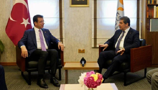 Ekrem İmamoğlu'ndan Tevfik Göksu'ya ziyaret