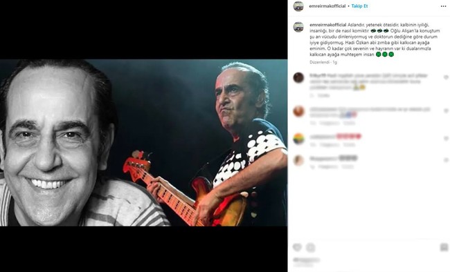 Entübe edilen Özkan Uğur'dan haber var!
