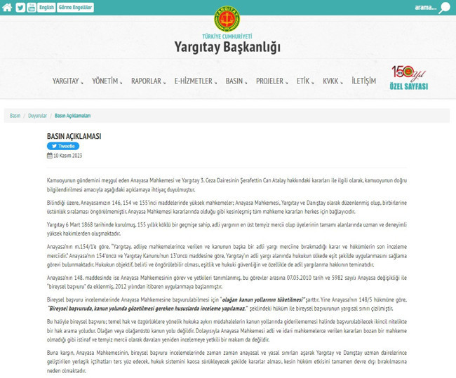 Son Dakika... Yargıtay'dan Anayasa Mahkemesi açıklaması: Uygulaması gereken 14. maddeyi işlevsiz bıraktı - Resim : 2