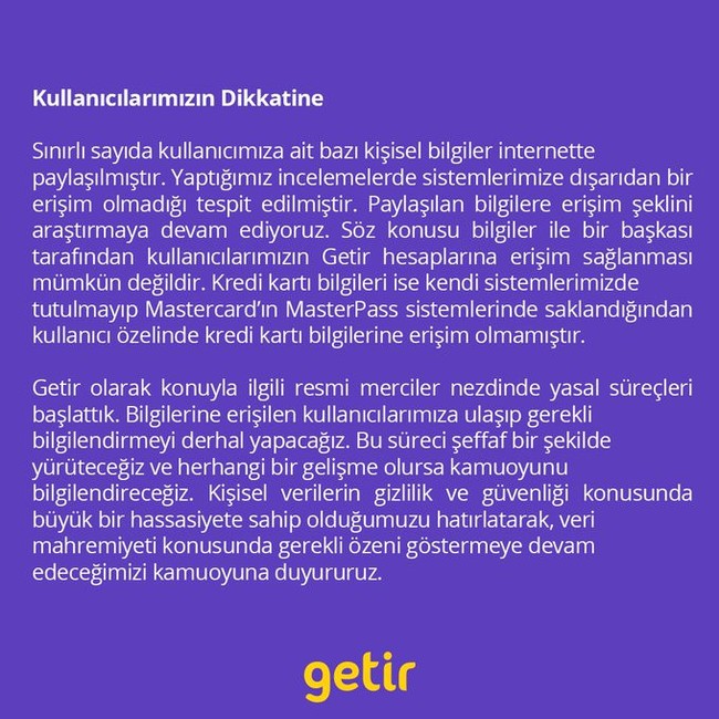 Getir ve Bi Taksi kullanıcılarına kötü haber! İddiaları doğruladılar: Kullanıcı bilgileri çalındı!