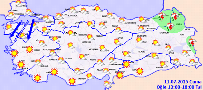 Meteoroloji'den sağanak ve fırtına uyarısı! Marmara için saat verdi