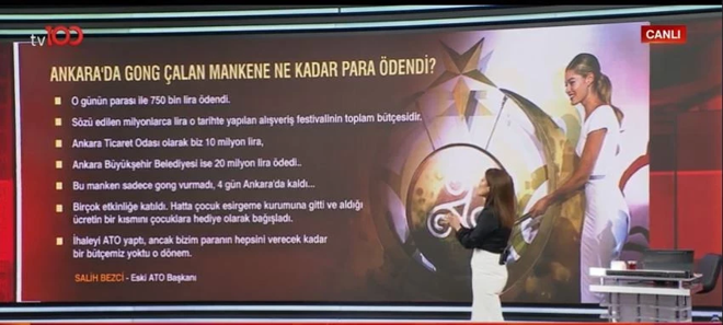 Melih Gökçek ve Eski ATO başkanı tv100'e konuştu: Gong çalan mankene ne kadar para ödendi?