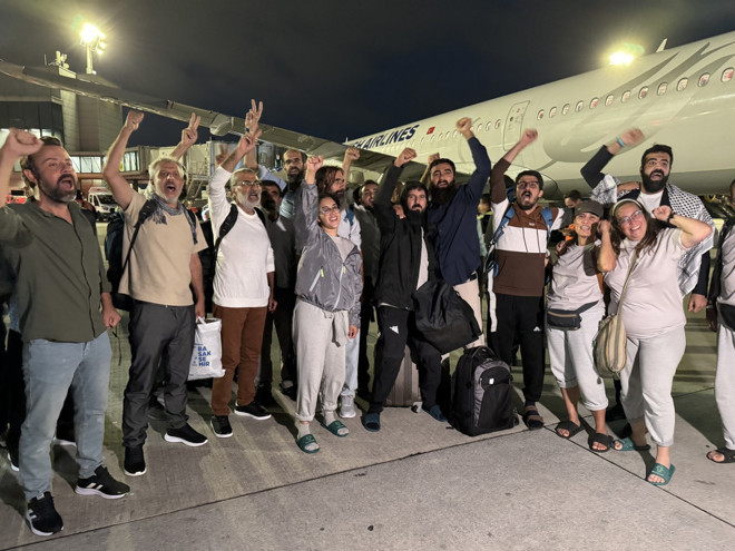 Gazze'ye yardım filosundaki 15 Türk aktivist İstanbul'da