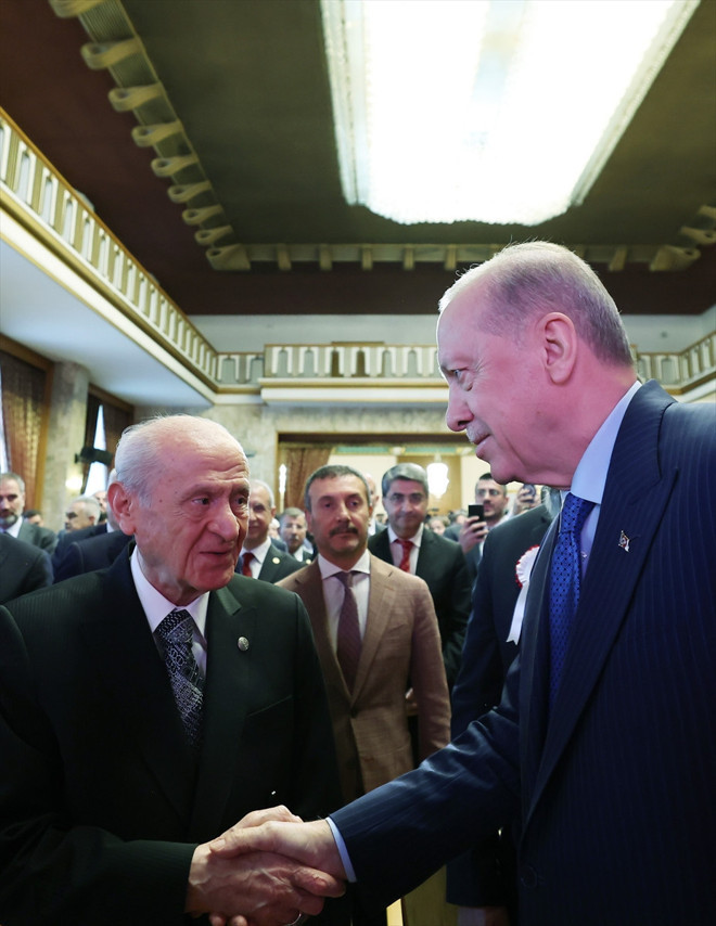 Cumhurbaşkanı Erdoğan, Bahçeli ve Destici ile görüştü