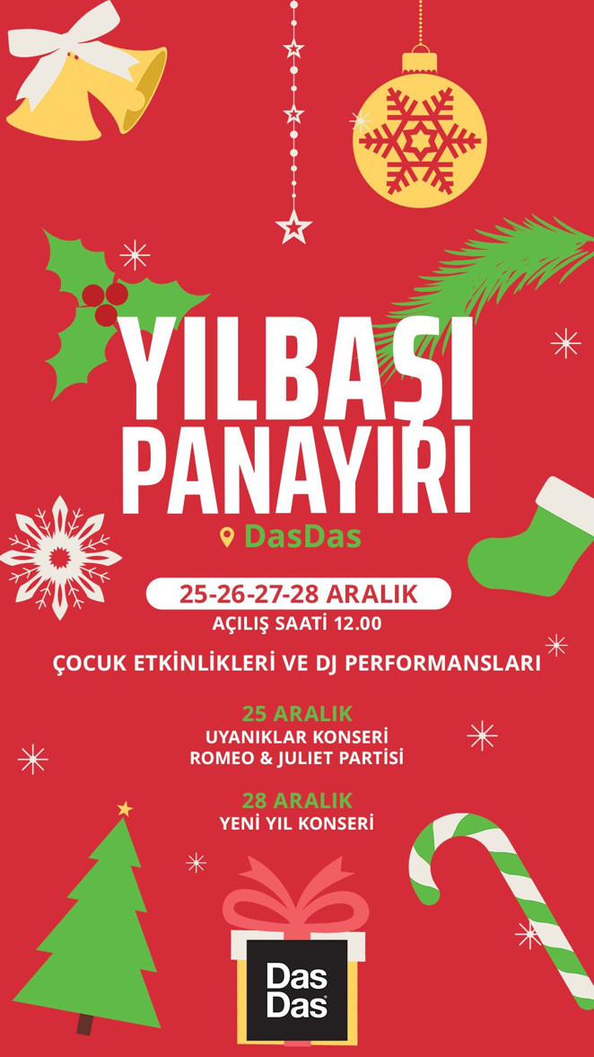 DasDas yeni yıla yılbaşı panayırı ile merhaba diyor
