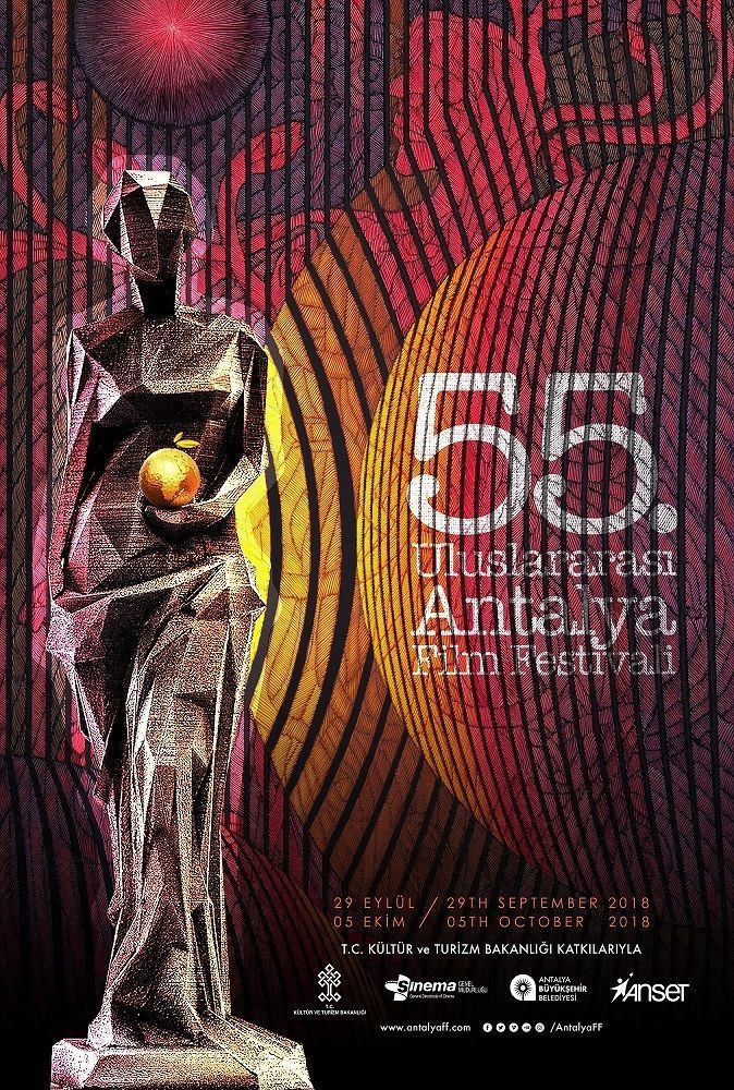 55. Uluslararası Antalya Film Festivali'nin  sanatsal afişi Ahmet Güneştekin'den