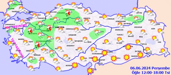 Hem aşırı sıcak hem de sağanak uyarısı yapıldı! Edirne, Kırklareli, Bilecik, Kütahya, Afyonkarahisar, Eskişehir, Çankırı, Sivas, Bolu, Karabük, Kastamonu, Çorum, Ankara...
