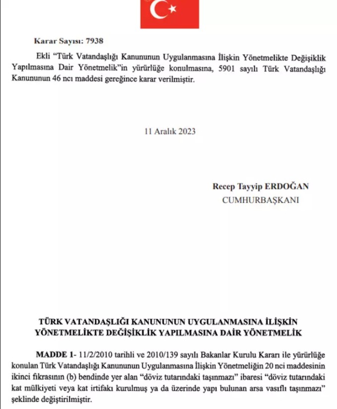 Türk vatandaşlığı almak artık daha da kolaylaştı: Daha önce 400 bin dolarlık yatırım gerekiyordu, şimdi bu yatırımlara arsa da eklendi