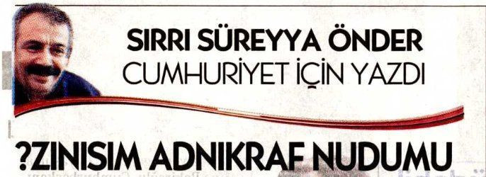 Ters başlık! Sırrı Süreyya Önder, Cumhuriyet'e konuk oldu