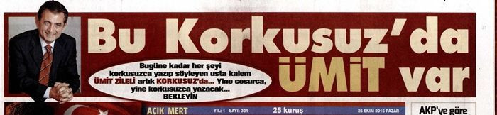 Yazar kadrosunu genişletiyor! Korkusuz'a yeni yazar!