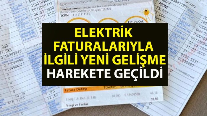 FLAŞ! Elektrik faturalarıyla ilgili yeni gelişme