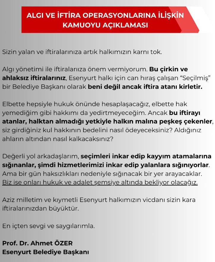 Ahmet Özer cezaevinden o iddialara ilişkin açıklama yaptı - Resim : 3