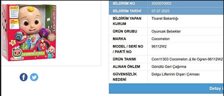 Ticaret Bakanlığı duyurdu! Evinizde varsa dikkat! Ürün geri çağrıldı