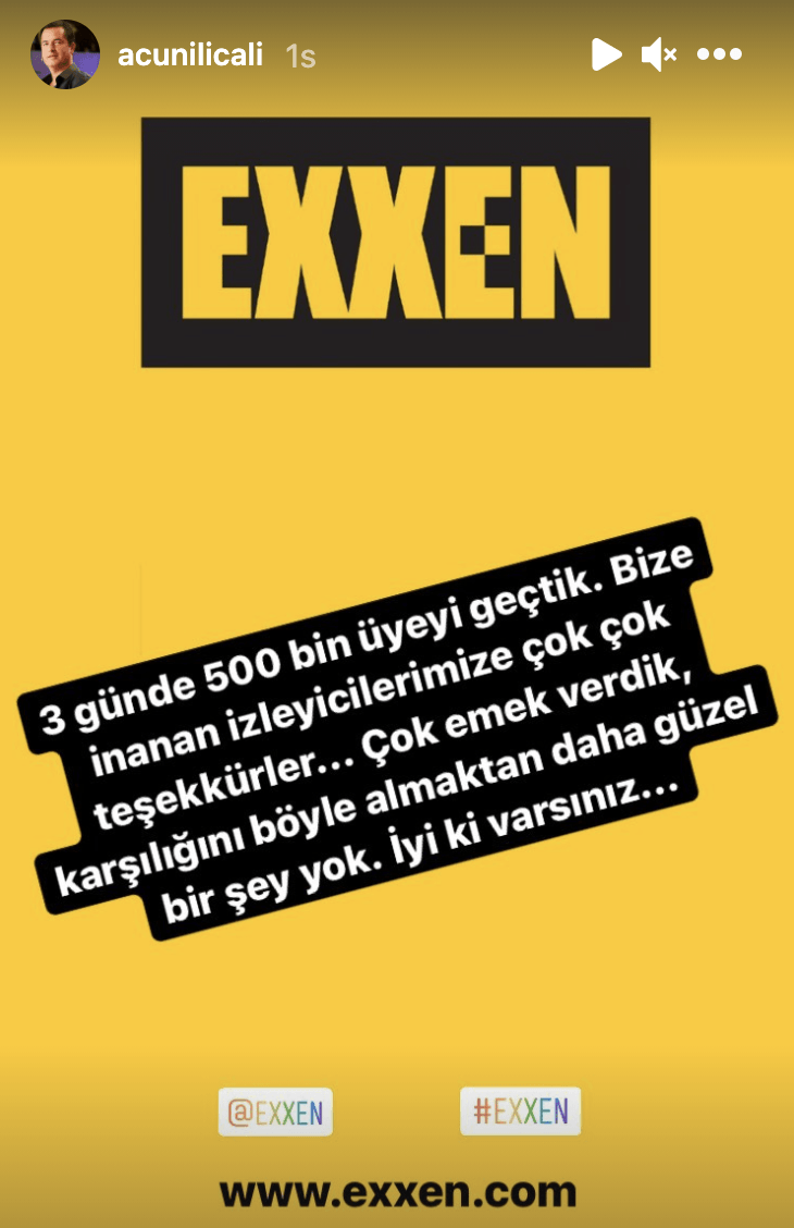Exxen ilk üç günde kaç aboneye ulaştı? Acun Ilıcalı'dan flaş açıklama!