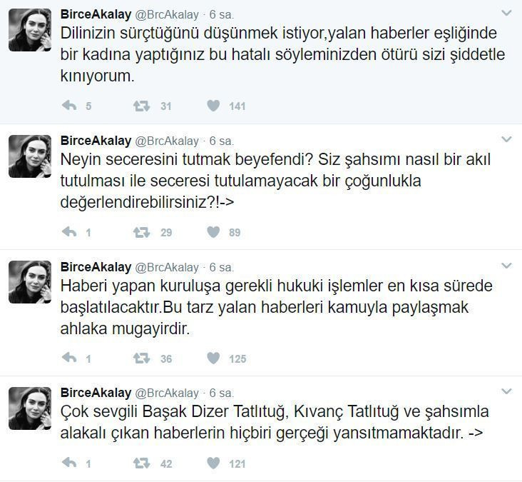 Kıvanç Tatlıtuğ iddiası Birce Akalay'ı çıldırttı!