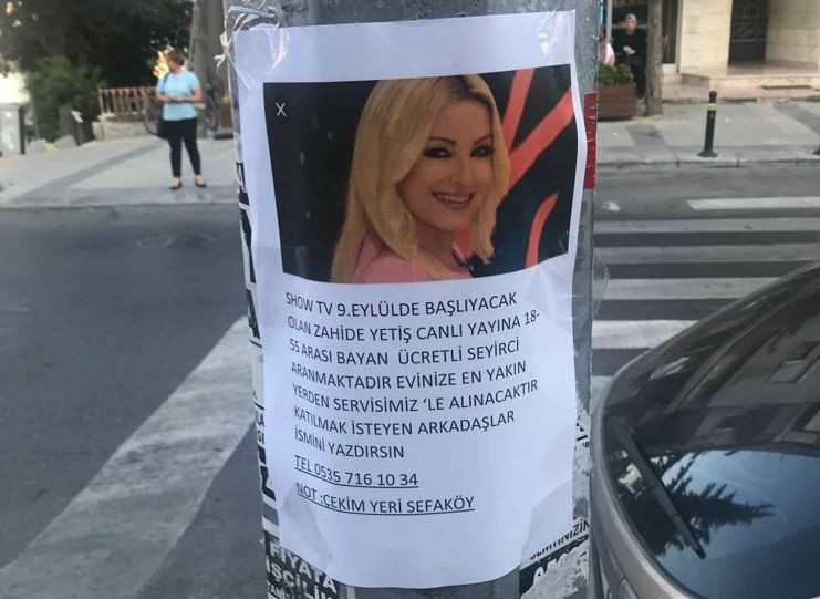Zahide Yetiş ilanla seyirci mi topluyor?