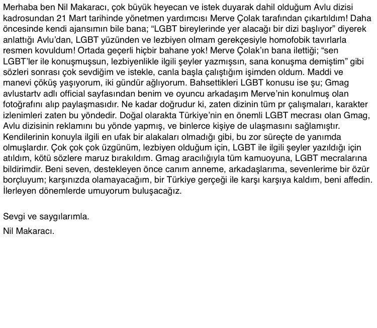 'Avlu' dizisinin yapımcısı Limon Yapım'dan 'Nil Makaracı' açıklaması!