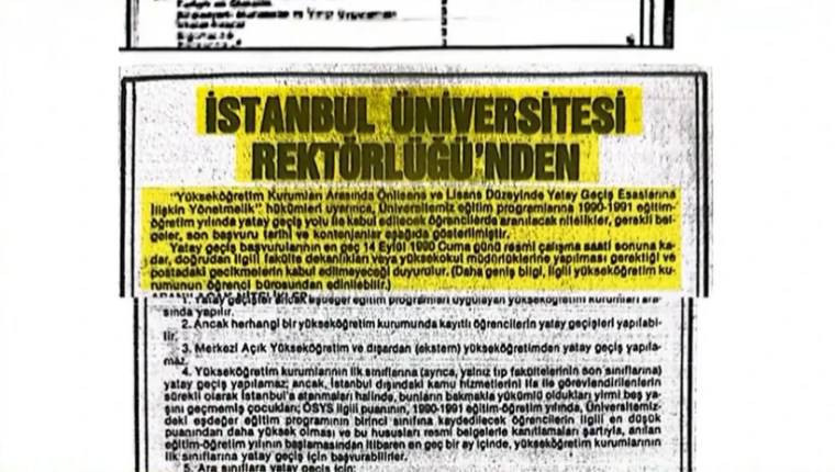 Ekrem İmamoğlu'nun diplomasıyla ilgili belge yayınladılar: Bir kişi için değil başvuran 51 kişi için bu karar verildi