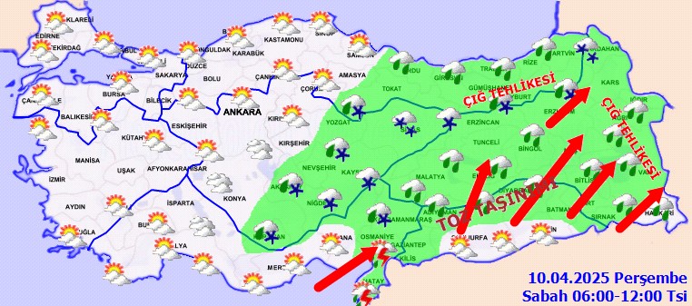 Meteoroloji ve AFAD'dan 32 il için sarı ve turuncu kodlu uyarı: Kuvvetli sağanak, kar ve fırtınaya dikkat