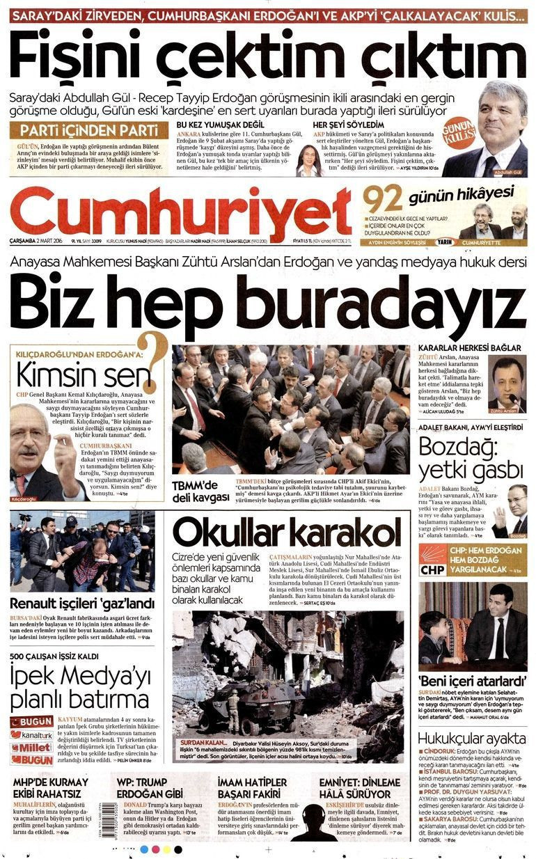 Abdullah Gül'den Cumhuriyet'in 'Fişini çektim çıktım' haberine yalanlama!