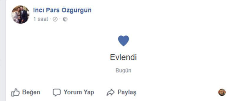 Ünlü oyuncu evlendiklerini böyle ilan etti - Resim : 2
