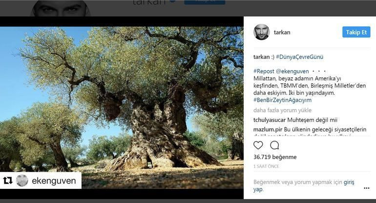 Bakan'ın eleştirdiği Tarkan'dan yeni paylaşım