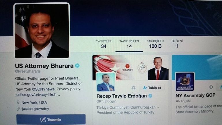 Savcı Preet Bharara, Erdoğan'ı takibi bıraktı!