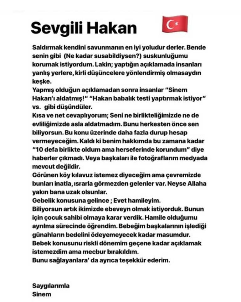 Eşinden Hakan Çalhanoğlu'na cevap!