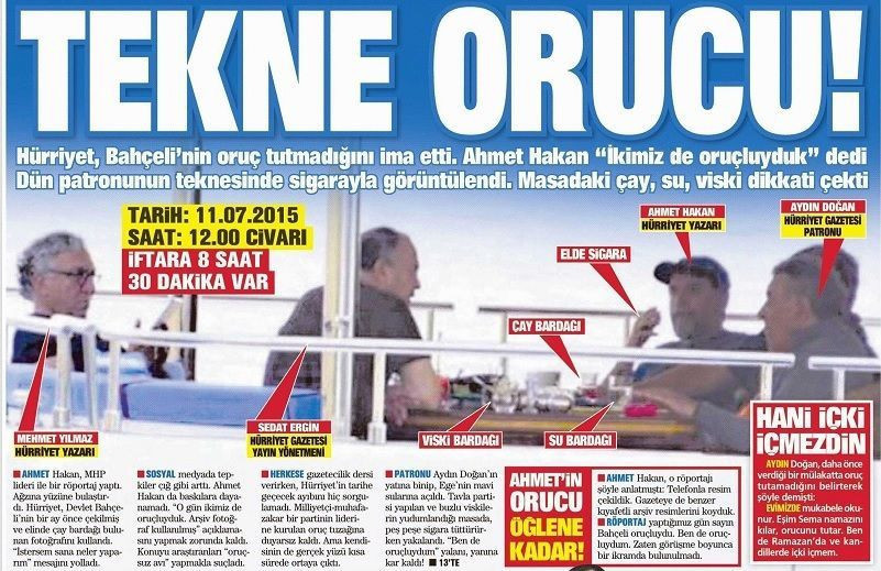 Ahmet Hakan'dan Takvim'in manşetine açıklama: Reza Zarrab çekti Takvim bastı