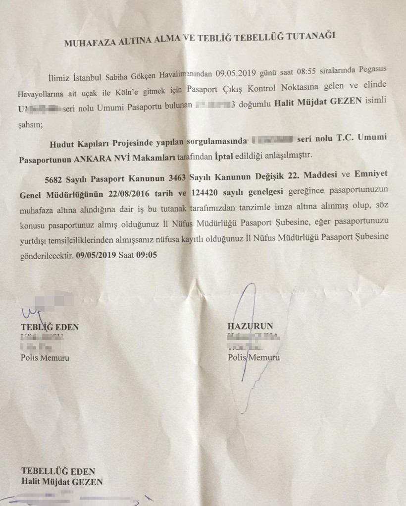 Müjdat Gezen’in pasaportuna ‘yanlışlıkla’ el konulmuş