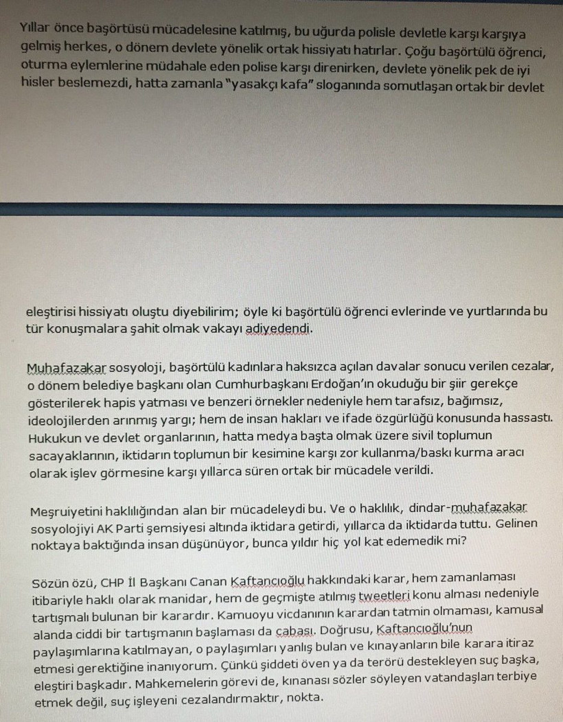 Yeni Şafak'ta Kaftancıoğlu ayrılığı! Hangi yazar veda etti? - Resim : 3