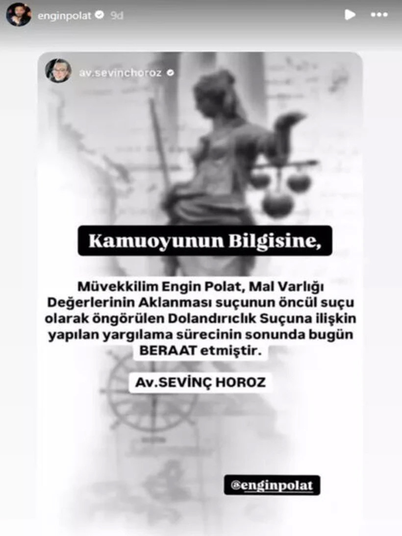 FLAŞ! Engin Polat hakkında beraat kararı