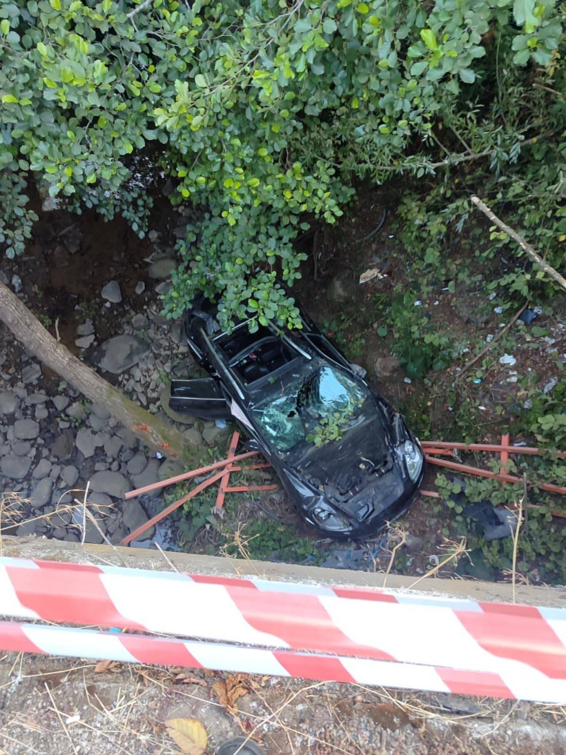 Samsun'da otomobil köprüden uçtu! 1 ölü, 3 yaralı