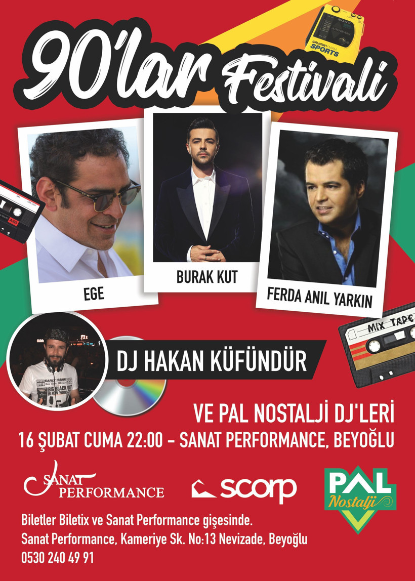 Burak Kut, Ege ve Ferda Anıl Yarkın 90'lar Festivali'nde buluşuyor!