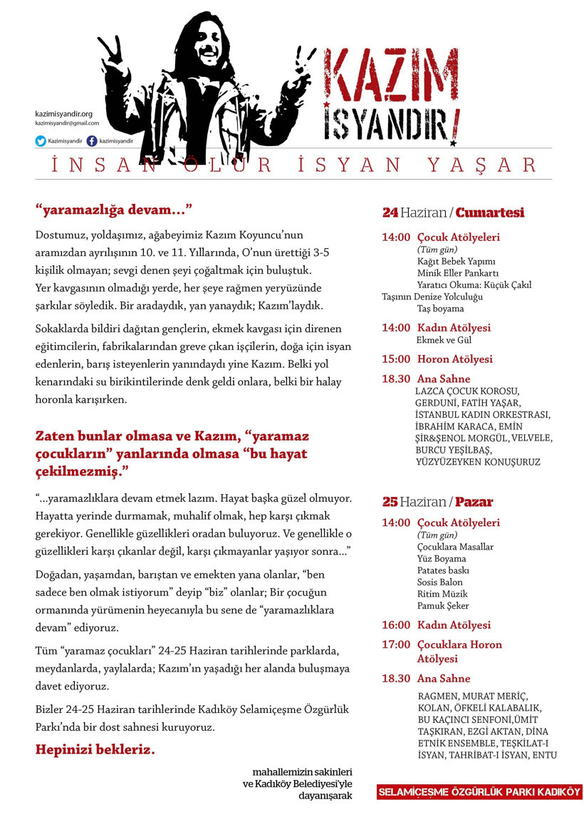 Kazım Koyuncu ölüm yıldönümünde Kadıköy'de anılacak - Resim : 2