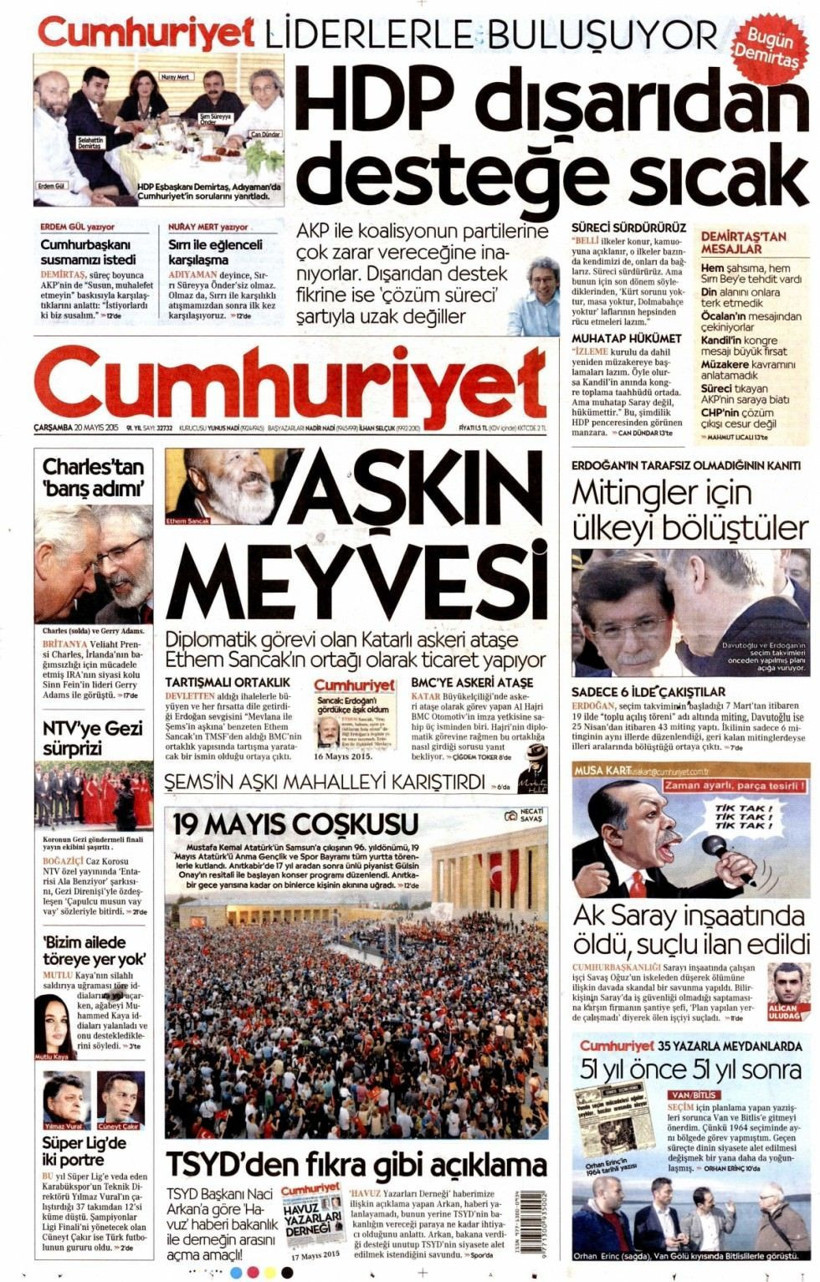 HDP, AKP'ye destek verecek mi? Demirtaş Cumhuriyet'in manşetine ne dedi?