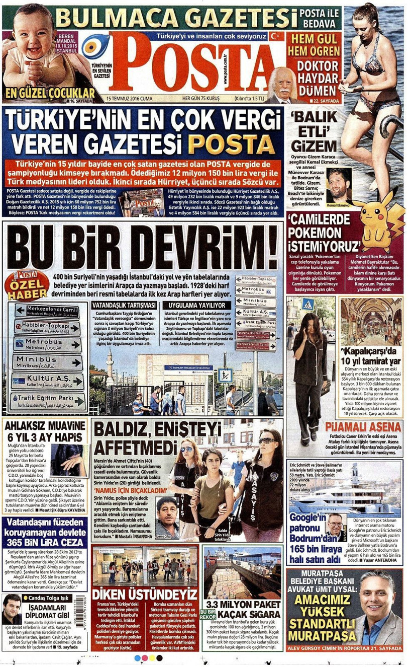 Türkiye'nin en çok vergi veren gazetesi belli oldu!