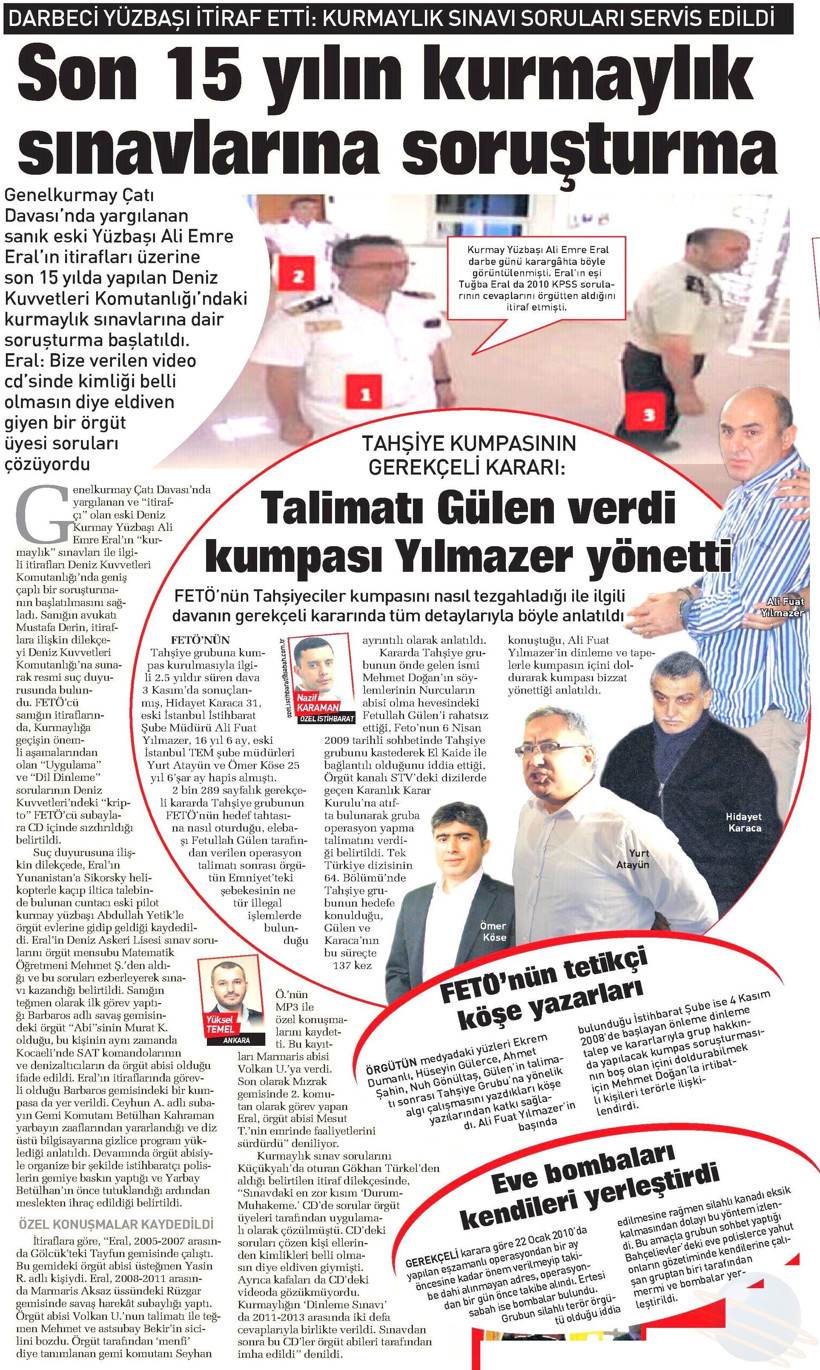 Sabah'ta yayımlanan 'FETÖ'nün tetikçisi' listesinde Star yazarı da var! - Resim : 2