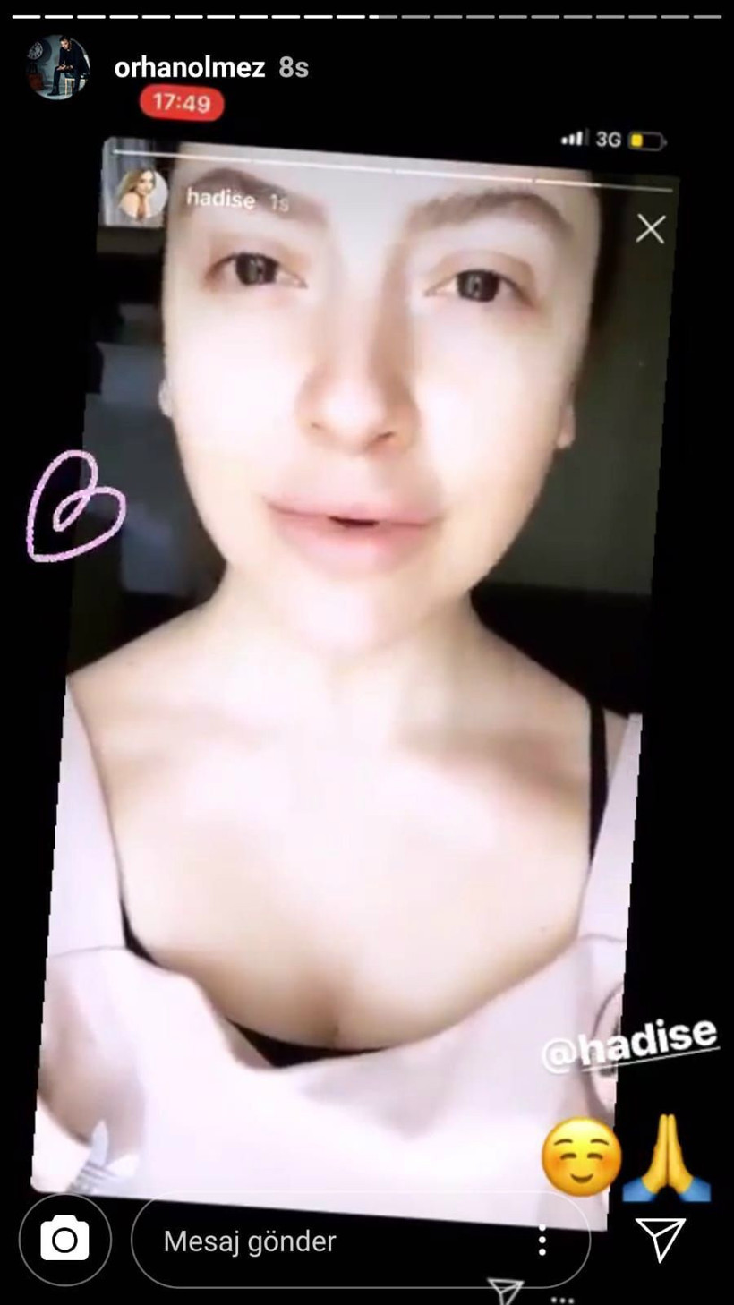 Hadise'den aşk şarkılı gönderme