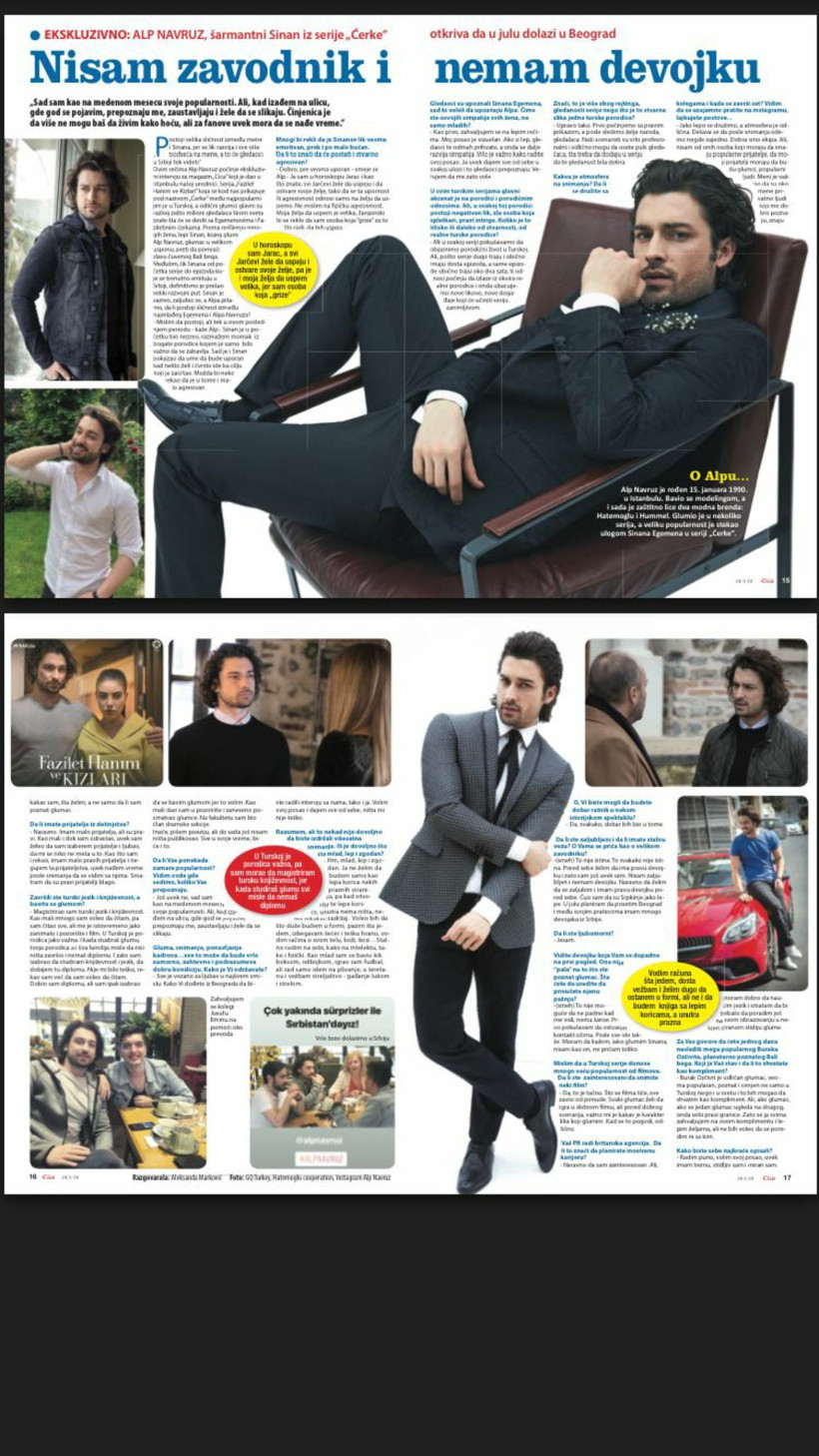 Ünlü Sırp dergisi Meryem Uzerli ve Neslihan Atagül'den sonra hangi ünlü Türk oyuncuyu kapağına taşıdı? - Resim : 2